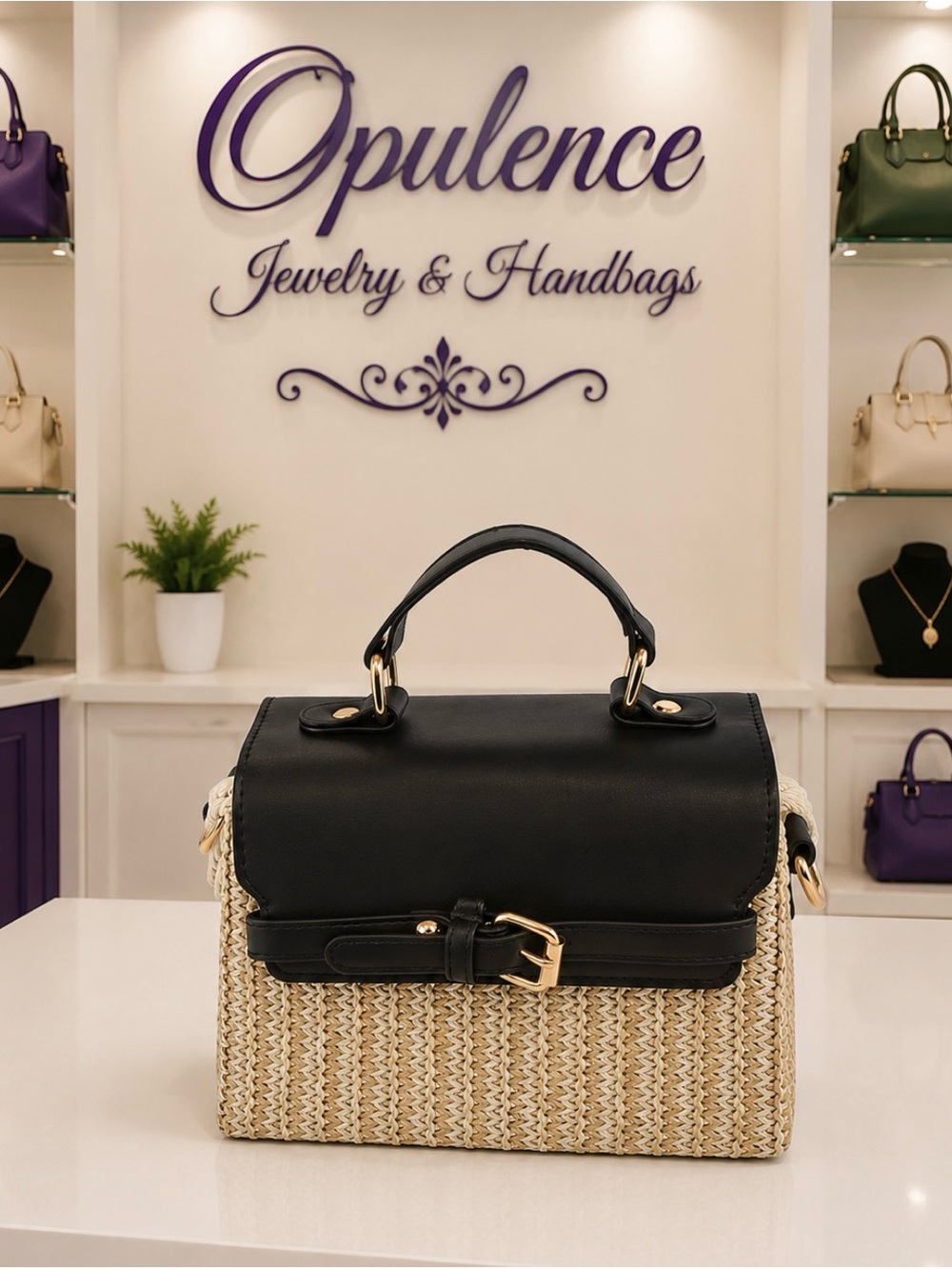 Buckle Flap Cross Body Satchel